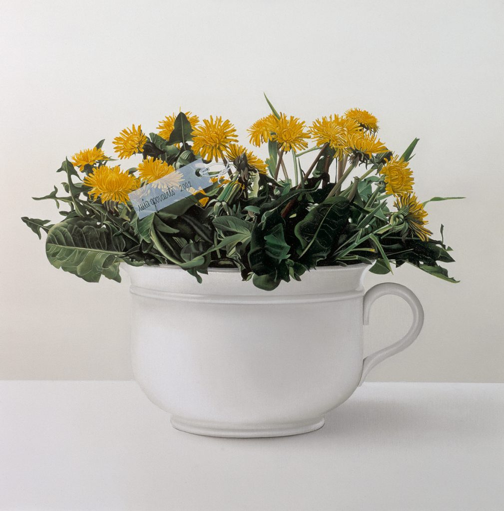 Nachtvaas, 2022- Olieverf op paneel, 35.5 x 35.5 x 1.5 cm