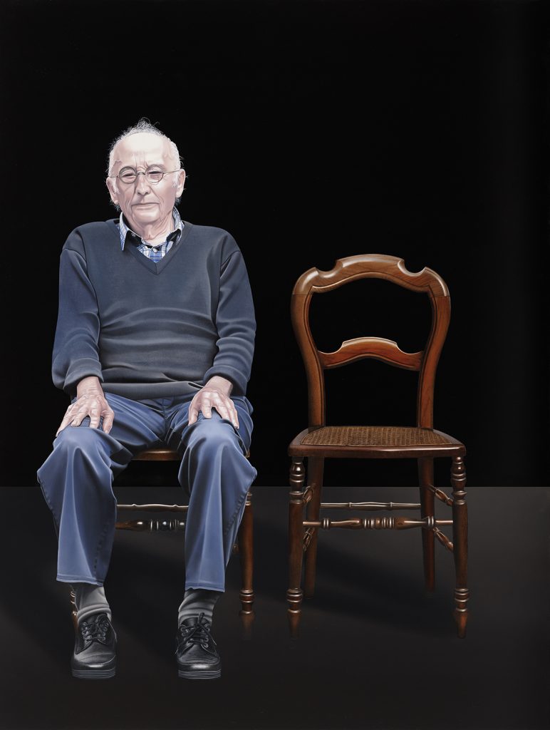 Alleen, 2007- Olieverf op paneel, 120 x 90 x 1.50 cm