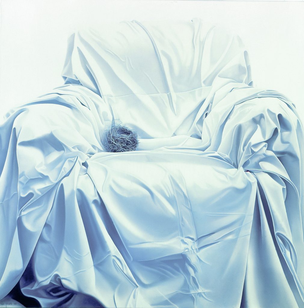 Onbewoond, 1989- Olieverf op doek, 85 x 85 x 1.5 cm