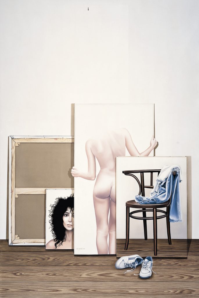 Atelier, 1991- Olieverf op doek, 149.50 x 99.50 x 1.50 cm