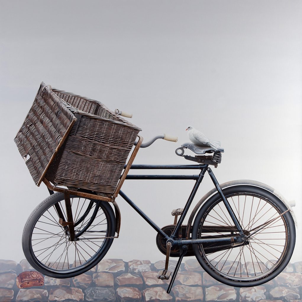 Duivekater, 2012- Olieverf op doek, 125 x 125 x 1.50 cm