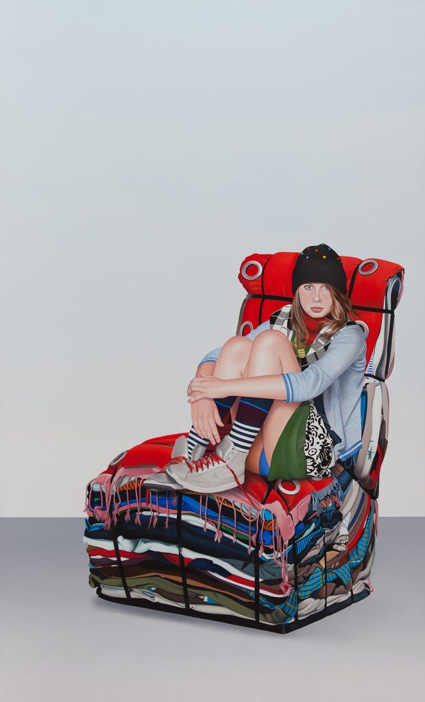 Kleurrijk, 2008- Olieverf op doek, 150 x 90 x 1.5 cm