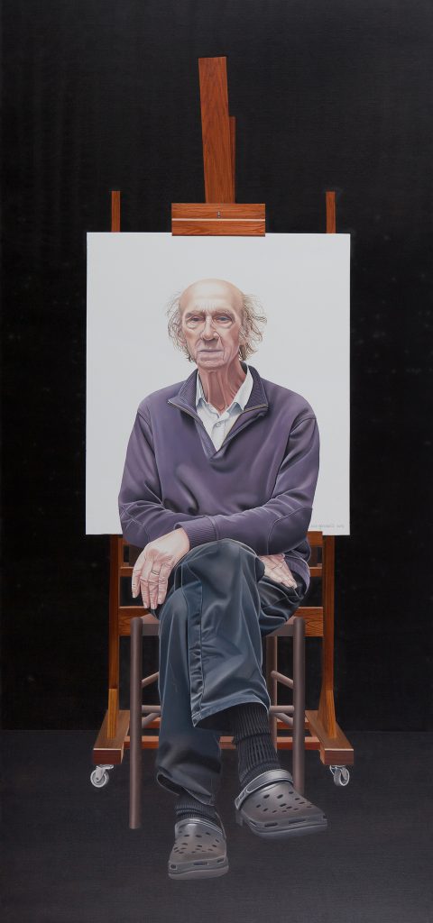 Schilderij, 2012- Olieverf op doek, 150 x 70 x 1.5 cm